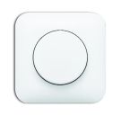 Busch-Jaeger 2115 J-214 cover plate, with rotary knob, fastening nut and neon lamp alpine white