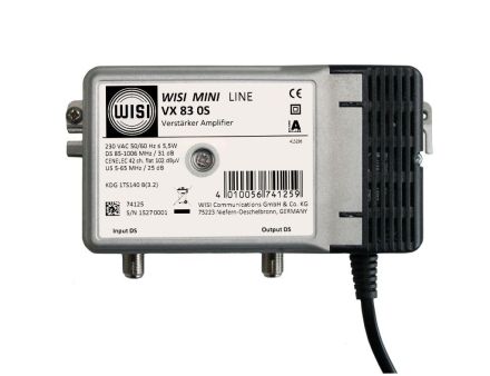 WISI VX83-0S BKVerst., 28-31dB, return path active