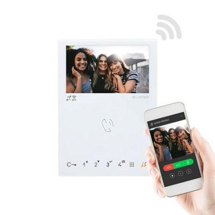 Comelit Group Germany 6741W/BM Video Mini HF WiFi T-Coil SB2 Video Intercom
