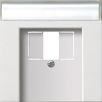 Gira 0876112 cover BSF TAE+Stereo+USB surface switch pure white
