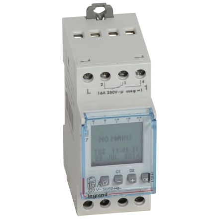 LEGRAND 412641 AlphaRex³ digital timer | 230 VAC, 2 channel