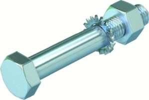 OBO Bettermann SKS 12X80 F with nut and washer hexagon screw, 6418287