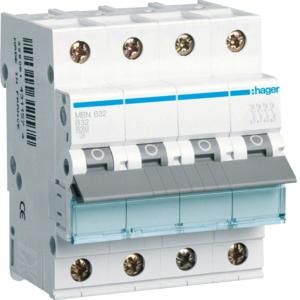 Hager MBN632 LS switch 3P+N 6kA B-32A 4M