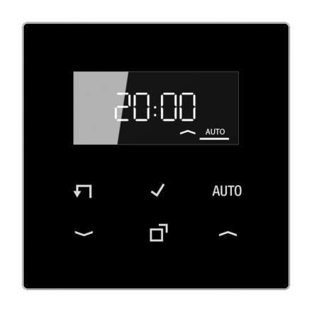 Jung LS1750DSW LB Management Timer Display, LS Series, black