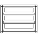 Ritto 1885320 letterbox frame 2 WE, silver