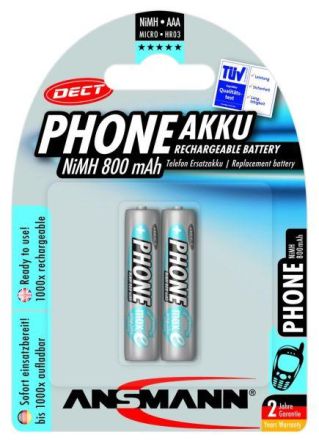 Hückmann 128996 Dect Micro AAA (PK=2pcs.) battery