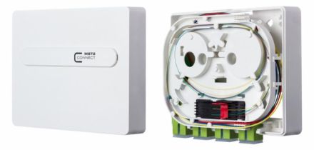 METZ CONNECT 1501181K04HC OpDAT ADT 4xSC-S lime green OM5 pure white data connection box