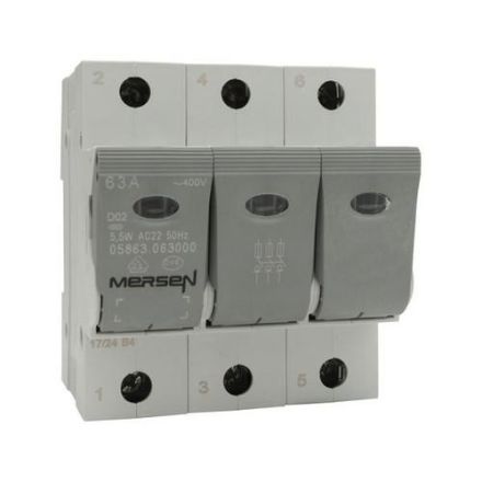 Mersen 05863.063000 5863.063 63A 400V 3-pole D0-LINOCUR load break switch