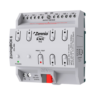 Zennio ZCL-ZB6 ZoningBOX 6 for up to 6 zones climate actuator