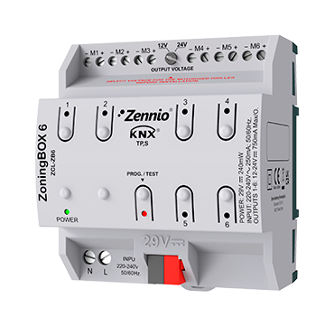 Zennio ZCL-ZB6 ZoningBOX 6 for up to 6 zones climate actuator