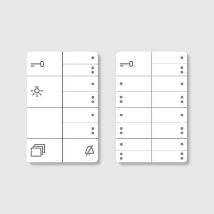 Siedle 200039965-00 lettering insert for BFCV 850-0 white