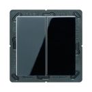 JUNG ENOA595SW EnOcean wireless wall transmitter A | 4-way | black