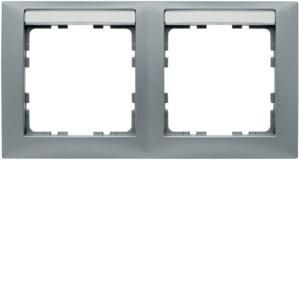 Berker 10229959 2-way horizontal BF S.1 aluminum matt frame