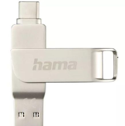 Hama 00182493 512GB USB-C/USB-A 100MB/s silver USB stick C-Rotate