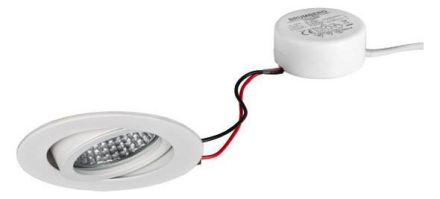 Brumberg 40143073 230V AC 6W 3000K white LED recessed ceiling spotlight