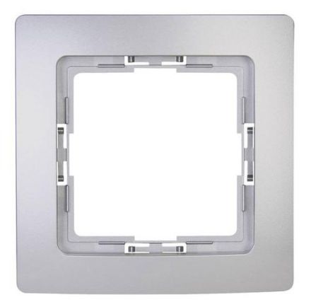Kopp 308420065 PARIS 1-way silver cover frame