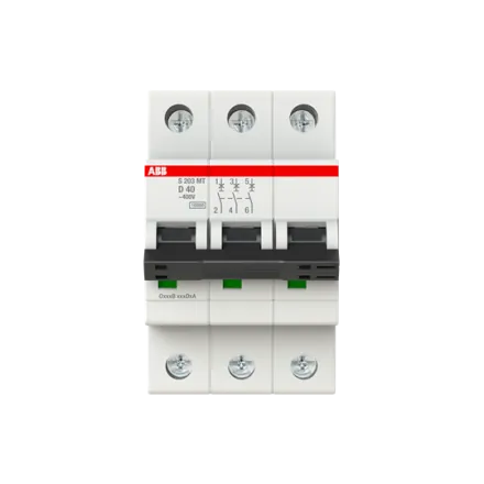 ABB Stotz-Kontakt 2CDS273445R0401 S203MT-D40 D-Char.10kA 40A 3P circuit breaker