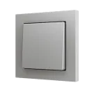 ZENNIO ZS551PB2S Single button Soft ZS55 | for 2 binary inputs | silver