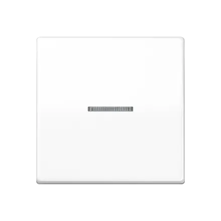 Jung AS591KO5BFSWW rocker switch with screw fastening 1-way with light guide, thermoplastic, AS series, alpine white