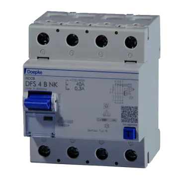 Doepke 09116995 DFS4 016-4/0.30 - B NK 4-pole 16/0.3A residual current circuit breaker all-current sensitive
