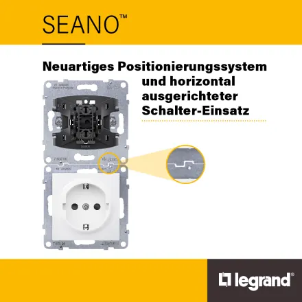 LEGRAND 765804 Insert motion detector SEANO | 2-wire, 180° | black