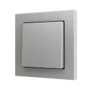 ZENNIO ZS551PB2SS Single button Soft ZS55 | for 2 binary inputs, blinds | silver