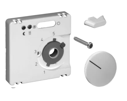 Alre-It UN990015 JZ-005.101 55x55mm pure white matt cover for UP temperature controller