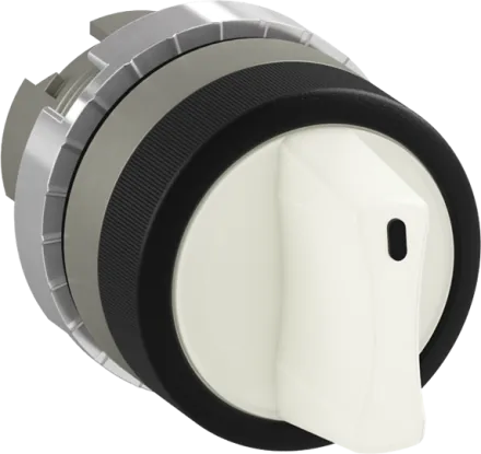 ABB Stotz-Kontakt 1SFA184607R9105 P9MSLZ0B 3-pos. white illuminated selector switch control element