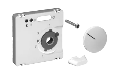 Alre-It UN990016 JZ-009.101 55x55mm pure white matt cover for UP temperature controller