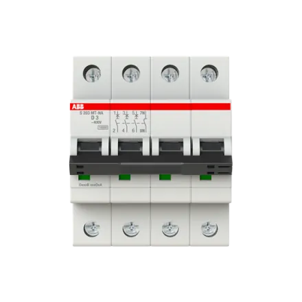 ABB Stotz-Kontakt 2CDS273446R0031 S203MT-D3NA D-Char.10kA 3A 3P+NA circuit breaker
