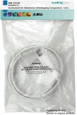 Axing BAK753-00 cable 7.5m IEC, angle plug