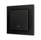 ZENNIO ZS551PB1LA Single button Soft ZS55 | for 1 binary input, light | black