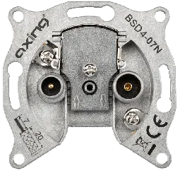 Axing BSD4-07N 2-port antenna socket CATV