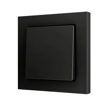 ZENNIO ZS551PB2A Single button Soft ZS55 | for 2 binary inputs | black