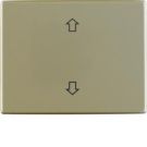 Berker 14040301 rocker switch with imprint symbol arrows light bronze, metal Berker Arsys