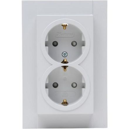 Kopp 940234006 HK07 2-way grey matt SCHUKO socket