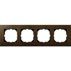 MERTEN MEG4054-3473 wooden frame 4-way walnut