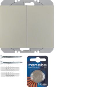 BERKER 85656273 KNX-RF wall transmitter flat K.1/K.5 | 2-way | painted stainless steel