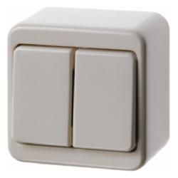 Berker 300540 rocker switch white, glossy surface-mounted