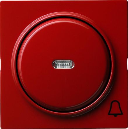 Gira 028643 cover symbol bell + rocker control S-Color red