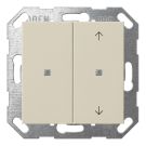 GIRA 517501 KNX push button sensor System 55 | 2-way, arrows | cream white glossy