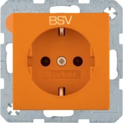 Berker 47236017 socket SCHUKO BSV EHBS Qx velvet or