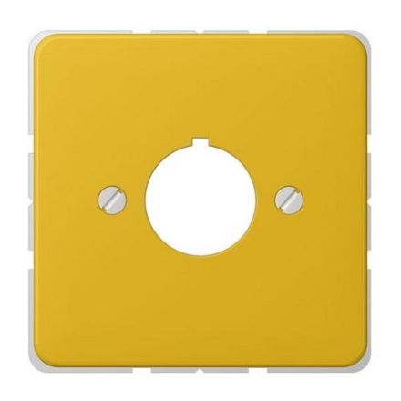 Jung 564GE cover for control devices with 22.5 mm Ø, Duroplast, CD series, yellow