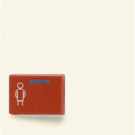 Jung A022A-1 cover for Ackermann, type 73022 A 2, red, series AS, white