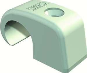 OBO Bettermann 4039 4-7mm light grey without nail adhesive clip, 2214873
