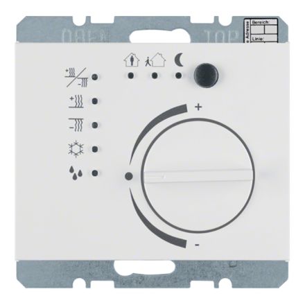 BERKER 75441179 KNX temperature controller K.1/K.5 | with button interface | polar white glossy