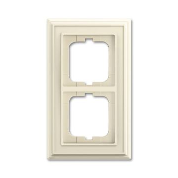 Busch-Jaeger 1722-832 cover frame, 2-way frame ivory white