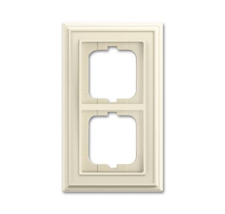 Busch-Jaeger 1722-832 cover frame, 2-way frame ivory white