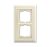 Busch-Jaeger 1722-832 cover frame, 2-way frame ivory white
