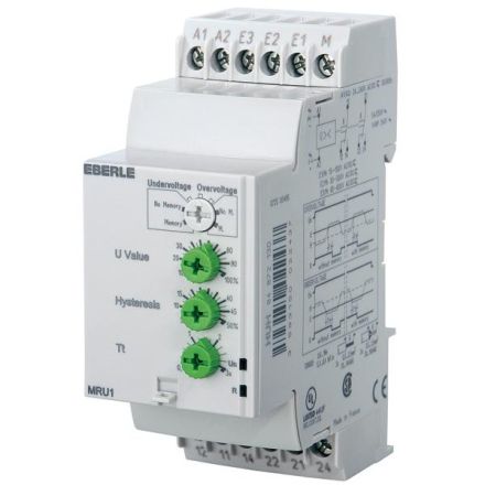 Eberle 040010740300 Voltage measuring relay MRUL 24-240VUC 2W 3 measuring ranges